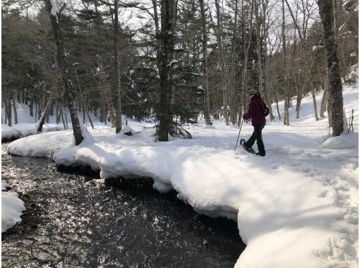 [Hokkaido/Kushiro Wetlands] Walk in snowshoe ~ Snowshoe experience "Murata Park, Hokuto Ruins, Salvo/Salurun Observation Deckの画像