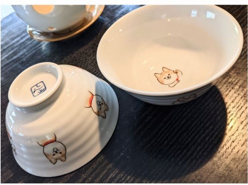 [Saga/Ureshino] Easy to try even for the first time! Paste painting experience ~ “Paired teacup large & small plan” with shopping coupon ♪の紹介画像