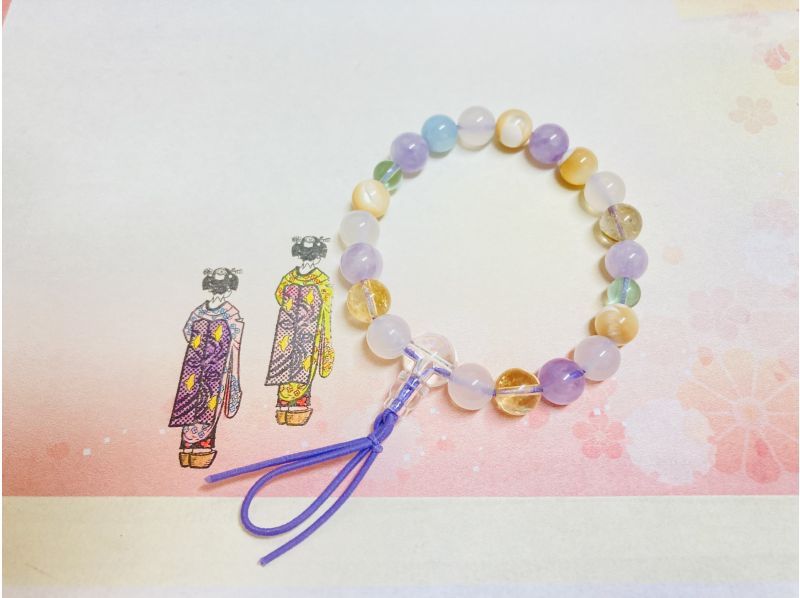 SALE！【京都・水族館近く】天然石で作る腕輪念珠(ブレス型じゅず)作り。ファミリー・女性・カップルにおすすめの紹介画像