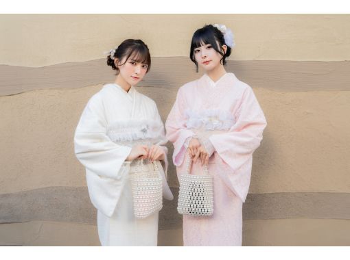 【福岡・天神】着物一式＆ヘアセット付＆着付け込プラン！雨の日は雨傘無料レンタル中♪の画像