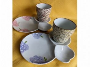 [Saga/Ureshino] Easy to try even for the first time! Paste painting experience ~ “Three-piece plate & free cup set plan” with shopping coupon ♪