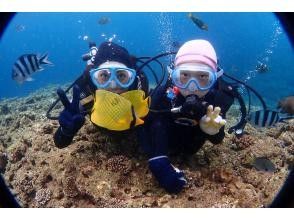 Same-day reservation OK! GOPRO shooting free data in progress Super for beginners! Beach trial diving ~ Can be done from the age of 8! 3 generations of parents and children up to age 65の画像