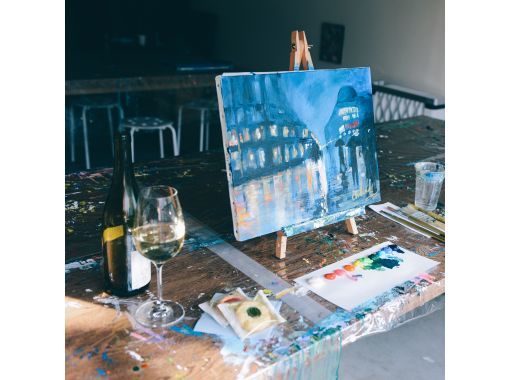 [Tokyo/Ueno/Nezu] Art experience that won't fail ~ "Wine pairing" with painting <Empty-hands luxury> Beginners, solo travelers, and children welcome!の画像