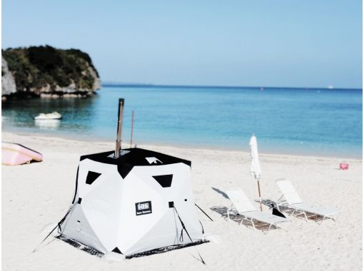 [Okinawa main island, northern part, Sesoko Island] [Winter limited menu] Private tent sauna on the beach!の画像