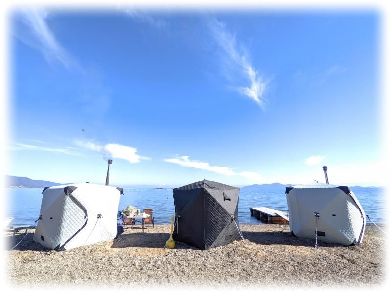 [Shiga/Lake Biwa] Japan's largest natural water bath ≪The scenery makes a difference≫ Tent saunaの紹介画像