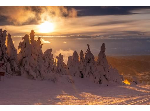 山形かみのやま蔵王ライザワールド　サンセット“夕焼け色の樹氷”鑑賞の画像