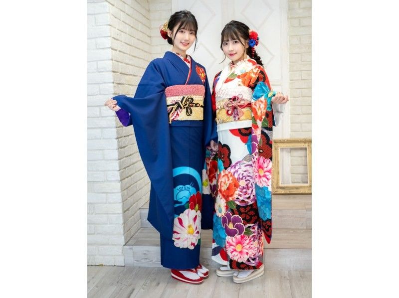 [Tokyo/Akihabara] Spring sale underway! 30,800 yen off from the list price! A long-sleeved kimono street wear plan where you can wear the long-sleeved long-sleeved kimono!の紹介画像