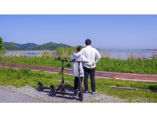[Shiga/Omihachiman] Easy sightseeing on an electric kickboard! "3-hour course" to enjoy Omihachiman to the fullest - limited to ages 16 and over!の画像
