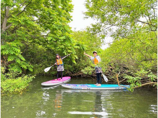[เดิน 7 นาทีจากสถานี Yoichi] เล่น SUP ริมแม่น้ำอย่างผ่อนคลายบนแม่น้ำ Yoichi ในช่วงฤดูใบไม้ผลิจะมีชุดดำน้ำให้เช่าの画像