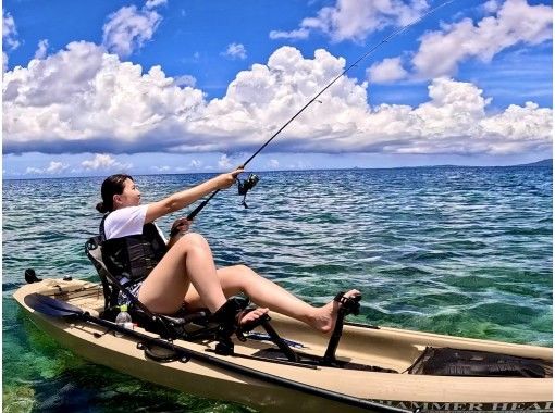 [Okinawa/Onna Village] A little fishing! ! Completely reserved! Lure fishing by foot kayak ☆ Beginners welcome ☆の画像