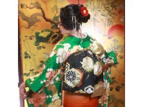 [Osaka/Dotonbori/Osaka Castle] Enjoy Osaka while wearing furisode! Furisode experience plan (can be returned the next day)