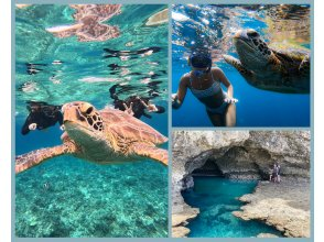 Golden Week Sale [100% chance of seeing sea turtles for three consecutive years] Must-see for those who want to see sea turtles ☆ Blue Cave Snorkeling ☆ Ages 2 to 70 OK {Free photo data} 