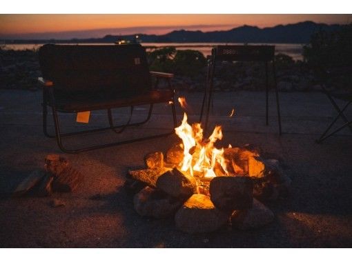 [兵庫/淡路島]在海邊體驗營火和鼓罐浴！の画像