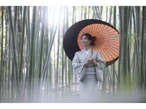 [Location in Ooku] Cinematic movie & higher-grade adult photos taken in the bamboo forest and garden of Arashiyama/Rakuoinの画像