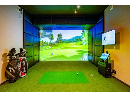 [Okinawa/Itoman] OK even on rainy days, private party room (6 people), golf, movies, and games on the big screen!の画像