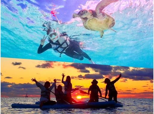 Miyakojima "Private VIP Plan" [Sea Turtle Snorkeling & Sunset SUP Tour] Sea turtle encounter rate continues to be 100%! All photo data will be given free of charge ★の画像