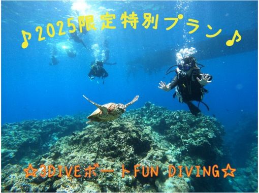 【那覇発・慶良間】期間限定2名以上参加で3DIVE15000円キャンペーン☆ボートFUNダイビング３本☆の画像