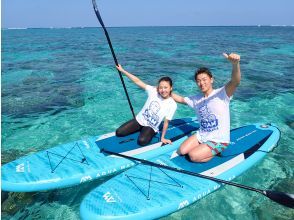[Miyakojima/Completely reserved] Spring sale underway! Private SUP experience limited to 1 group! Free photo gift & equipment★Beginners and couples welcome (reservations accepted until 12:00 on the day)の画像