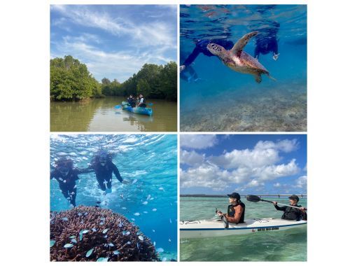 [Okinawa, Miyakojima] A great value set tour! A great value tour that combines the popular sea kayaking tour and sea turtle snorkeling tour!  の画像