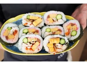[Ikebukuro, Tokyo] Enjoy the taste of Japan! Sushi roll & rolled sushi experience! Includes matcha experience