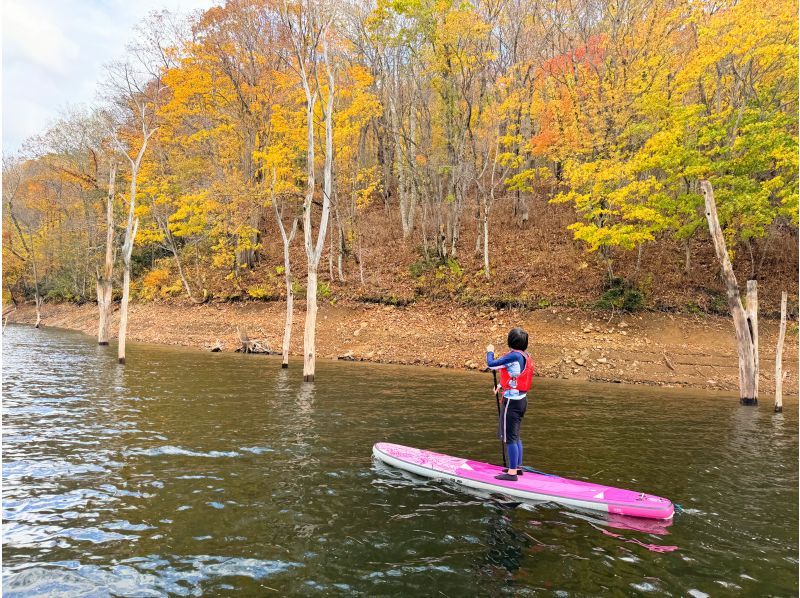 【北海道・SUP体験】透明度の高い支笏湖の湖面をクルージング！SUP体験（半日コース）の画像