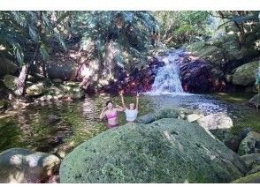 [ Tarzan at the waterfall! ] ☆ Cool down the heat at the cold waterfall! ☆ Maibara Plan Waterfall Play Course ☆の画像