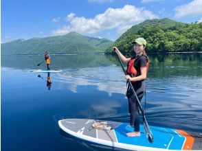 【北海道・支笏湖】水質日本一の湖でプライベートなサップ体験！写真や動画は無料プレゼント・ 初心者大歓迎・小さなお子様やDOGSUPも♪