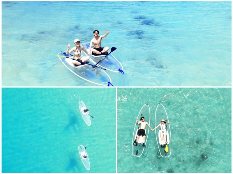 [Private tour for one group] Ishigaki Island's No. 1 beach "Kabira" Clear Sup tour "4K. Free drone video and photography" & "Free video recording of every moment during the tour with GoPro"の紹介画像