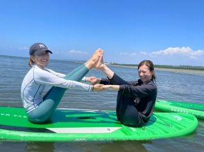 [Shonan/SUP Yoga] SUP yoga in the sea of ​​Chigasaki! Shonan 1 rich plan!! ︎Refreshing and extraordinary time!! ︎No need to worry even if you have no experience.の画像
