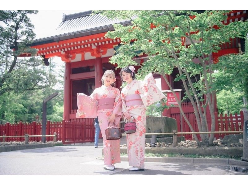  [5-minute walk from Asakusa Station/Yukata rental] Women's yukata plan with hair styling and accessories included♪ <Recommended for friends and couples>の紹介画像