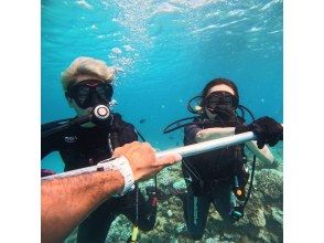 【沖縄・瀬底島/水納島】美ら海水族館近く、ボートで行く2ボート体験ダイビング！インストラクター貸し切りで初心者安心！ 送迎可！