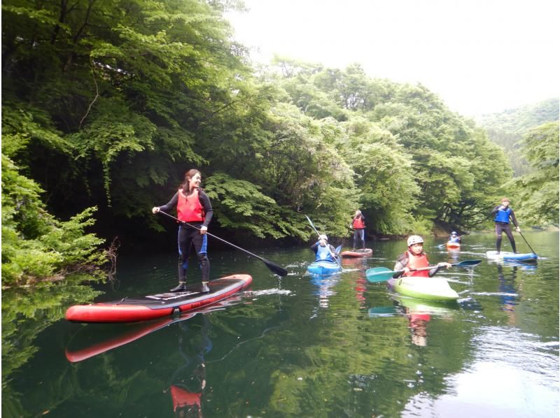 【北海道・SUP体験】透明度の高い支笏湖の湖面をクルージング！SUP体験（半日コース）の画像