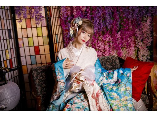 花魁　一回使用 着物レンタル美風 【花魁・人力車体験 Oiran Exprience】