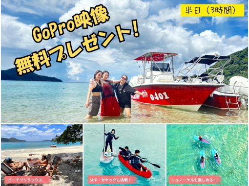 SALE！【奄美大島】【当日予約OK！】海からしか行けない⁈コウトリ浜　半日プラン！【シュノーケル・SUP・カヤック】撮影データプレゼント！の画像