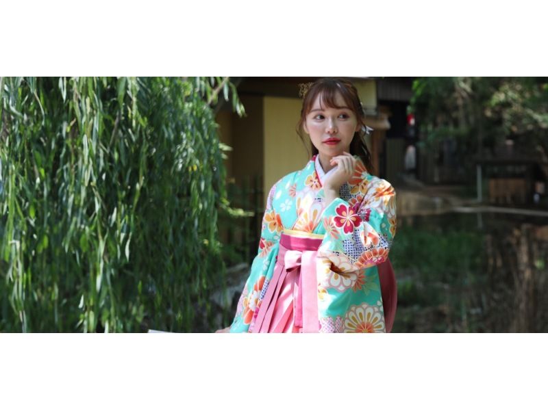 [京都/清水寺] *女士外罩和袴租赁服务|也适合毕业典礼和成人仪式等里程碑事件*受欢迎的旅游胜地高台寺和清水寺也在附近♪の紹介画像