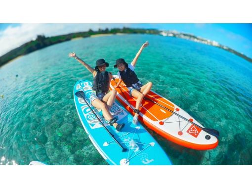 [Okinawa/Onna Village] OK for ages 3 and up! Perfect for families with children with individual guides! Private SUP experience | Includes photos and videos | Hot shower, shampoo, and hair dryer providedの画像