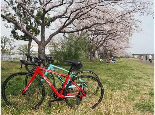 【神奈川・川崎】ロードバイク・クロスバイクで多摩川サイクリングロードを楽しもう！〔1日レンタル〕の画像