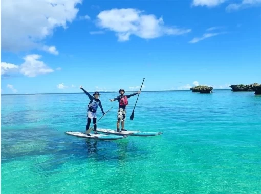 【沖縄・北部／今帰仁】SUPクルージング＆シュノーケリングツアー♪SUPからも水中からも絶景をお楽しみいただけますの画像