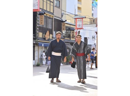 [東京/淺草]男士和服計畫讓我們透過Yui的男士計畫看起來又酷又時尚！可以變裝の画像