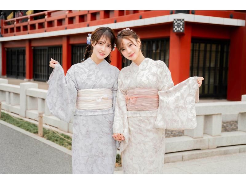 [神奈川/横滨]新复古浴衣！附送发套！ 「全套租赁＆和服着装方案」雨天免费雨伞租赁★の紹介画像