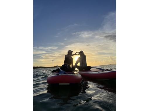 [Limited to one group] Enjoy sunset SUP at a hidden beach in Miyakojima ♪ Parasol set, drone, shower, and soft drinks are all included ♪の画像