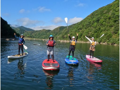 [Kochi・Shimanto River] SUP experience Enjoy a leisurely swim on the largest sandbar in the Shimanto River. Difficulty level: ★☆☆ 2024 Super Summer Saleの画像