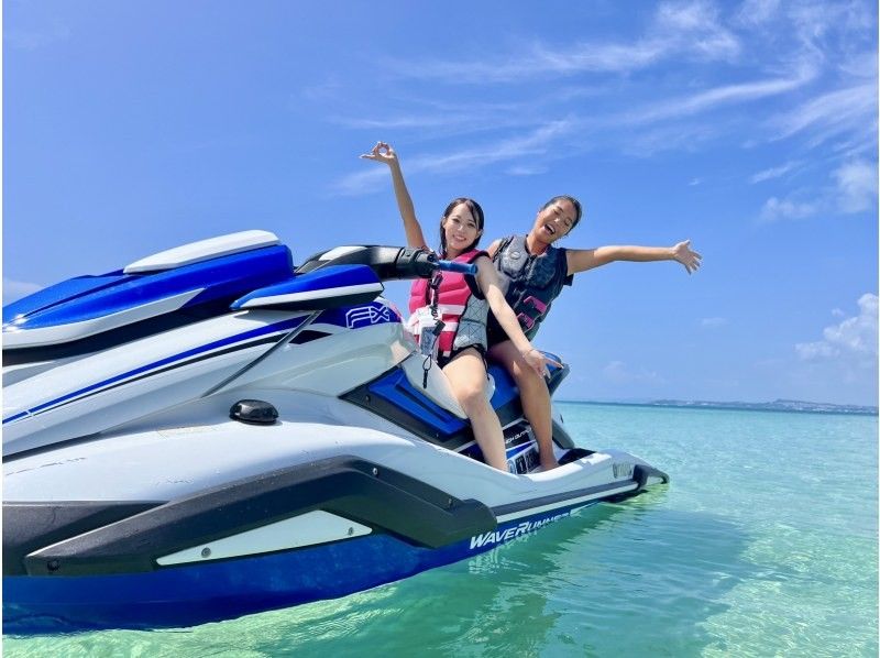 [Okinawa, Central Japan] Jet ski touring around remote islands!! A satisfying 120-minute course♪ You can operate it with a license! ☆A great sense of freedom☆View Okinawa from the sea☆の紹介画像
