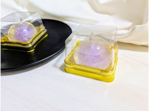 期間限定　水まんじゅうキャンドル３個セット～香り付☆ プルプル可愛い水まんじゅう型のキャンドルです。の画像