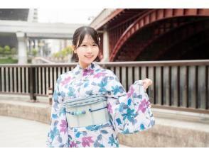 [Tokyo, Asakusa] Come to the store between 10:00 and 16:00! Yukata rental plan with hair styling that you can come at any time without a set time