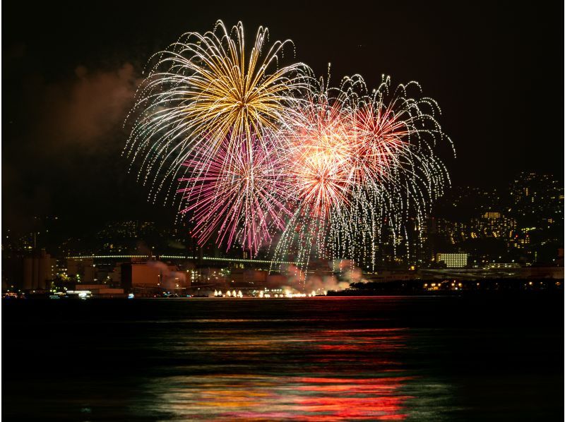[Departing at 18:15, July 27th (Sat) Special one-night only operation! "Ashiya Fireworks Cruise"] A cruise to watch the fireworks that light up the summer night sky while enjoying a full French course mealの紹介画像