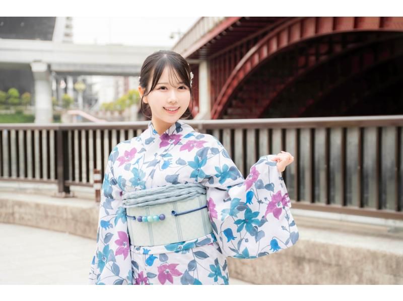[Osaka, Umeda] Come to the store between 10:00 and 16:00! Yukata rental plan with hair styling that you can come at any time without a set timeの紹介画像