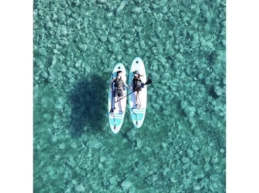 【北海道・積丹】積丹ブルーでSUP体験〜大人気クリアSUP有り！ ★ドローン撮影無料＆GoProレンタル有り★初心者歓迎・女性に人気！の画像