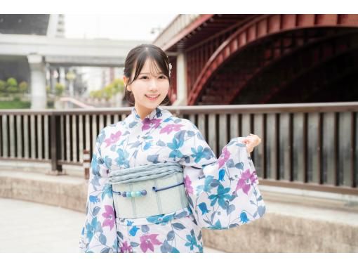 [Kamakura, Komachi Street] Come to the store any time between 10:00 and 16:00! Yukata rental plan with hair stylingの画像