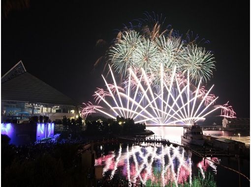 神奈川県横須賀市から助成金20,000円！ 八景島シーパラダイス「花火シンフォニア」と夏のひまわり観賞バスツアー【029029-1334】の画像